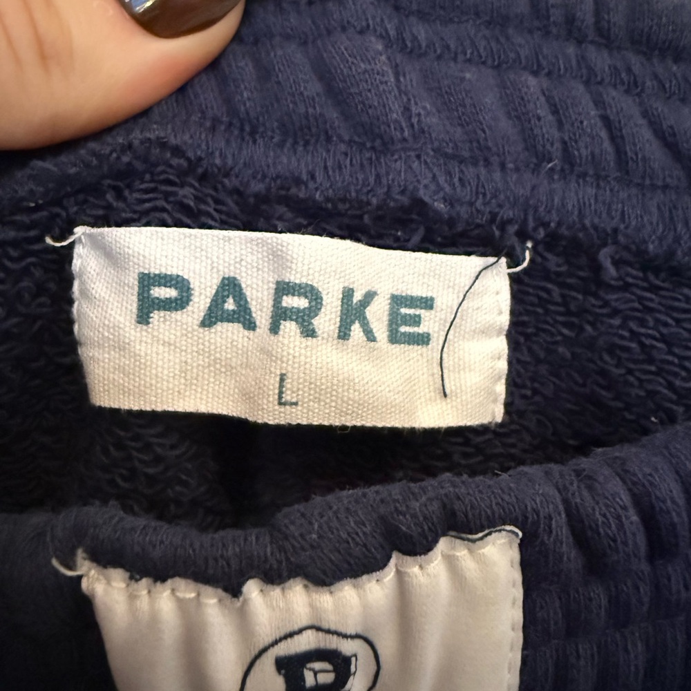 Parke Navy Boxer Sweatpants - Picture 3 of 4